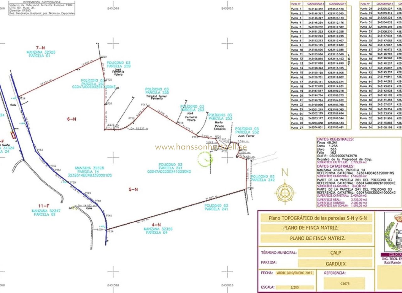 Sale - Terrain - Calpe - Partida Garduix