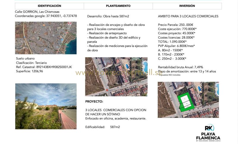 Land - Sale - Orihuela Costa - La Florida 