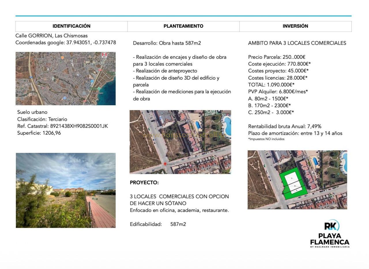 Venta - Parcela - Orihuela Costa - La Florida 